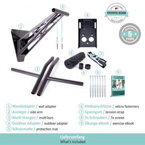[B-Ware] Mobile Klimmzugstange und Dip-Stange für indoor und outdoor