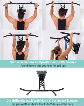 [B-Ware] Mobile Klimmzugstange und Dip-Stange für indoor und outdoor