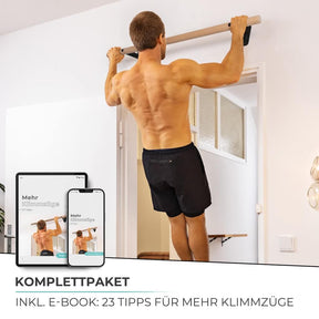 Holz Klimmzugstange & Turnringe Set